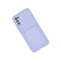 Newface Samsung Galaxy A02S Kılıf Kelvin Kartvizitli Silikon - Lila