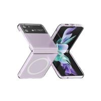 Newface Samsung Galaxy Z Flip 4 Kılıf Magneticsafe Şeffaf Silikon - Şeffaf