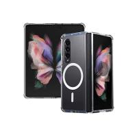 Newface Samsung Galaxy Z Fold 4 Kılıf Magneticsafe Şeffaf Silikon - Şeffaf