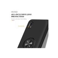 Newface Samsung Galaxy A01 Core Kılıf Elit Yüzüklü Kapak - Siyah