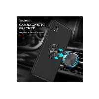 Newface Samsung Galaxy A01 Core Kılıf Elit Yüzüklü Kapak - Siyah