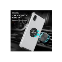 Newface Samsung Galaxy A01 Core Kılıf Elit Yüzüklü Kapak - Gümüş