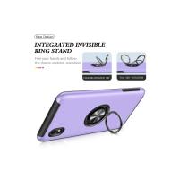 Newface Samsung Galaxy A01 Core Kılıf Elit Yüzüklü Kapak - Mor