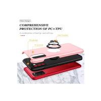 Newface Samsung Galaxy A02S Kılıf Elit Yüzüklü Kapak - Pembe