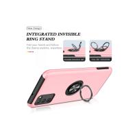 Newface Samsung Galaxy A02S Kılıf Elit Yüzüklü Kapak - Pembe