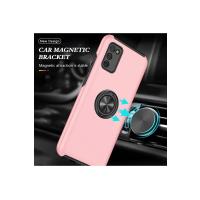 Newface Samsung Galaxy A02S Kılıf Elit Yüzüklü Kapak - Pembe