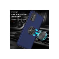 Newface Samsung Galaxy A02S Kılıf Elit Yüzüklü Kapak - Lacivert