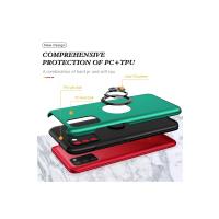 Newface Samsung Galaxy A02S Kılıf Elit Yüzüklü Kapak - Yeşil