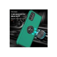 Newface Samsung Galaxy A02S Kılıf Elit Yüzüklü Kapak - Yeşil