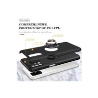 Newface Samsung Galaxy M51 Kılıf Elit Yüzüklü Kapak - Siyah