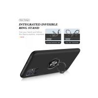 Newface Samsung Galaxy M51 Kılıf Elit Yüzüklü Kapak - Siyah