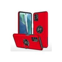 Newface Samsung Galaxy M51 Kılıf Elit Yüzüklü Kapak - Kırmızı