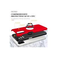 Newface Samsung Galaxy M51 Kılıf Elit Yüzüklü Kapak - Kırmızı