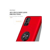 Newface Samsung Galaxy M51 Kılıf Elit Yüzüklü Kapak - Kırmızı