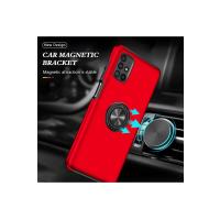 Newface Samsung Galaxy M51 Kılıf Elit Yüzüklü Kapak - Kırmızı