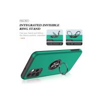 Newface Samsung Galaxy A72 Kılıf Elit Yüzüklü Kapak - Yeşil