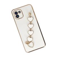 Newface Samsung Galaxy A03 Kılıf Esila Silikon - Beyaz