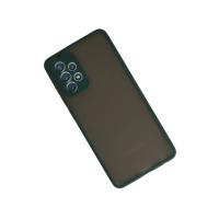 Newface Samsung Galaxy A72 Kılıf Montreal Silikon Kapak - Koyu Yeşil