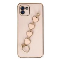 Newface Samsung Galaxy A03 Kılıf Esila Silikon - Pudra