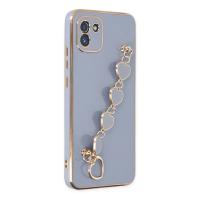 Newface Samsung Galaxy A03 Kılıf Esila Silikon - Gri