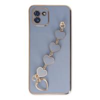 Newface Samsung Galaxy A03 Kılıf Esila Silikon - Gri