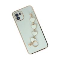 Newface Samsung Galaxy A03 Kılıf Esila Silikon - Su Yeşili