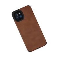 Newface Samsung Galaxy A03 Kılıf Loop Deri Silikon - Kahverengi