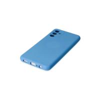 Newface Samsung Galaxy A04S Kılıf Nano içi Kadife Silikon - Mavi