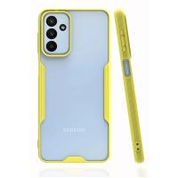 Newface Samsung Galaxy A04S Kılıf Platin Silikon - Sarı