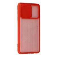 Newface Samsung Galaxy A01 Core Kılıf Palm Buzlu Kamera Sürgülü Silikon - Kırmızı