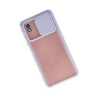 Newface Samsung Galaxy A01 Core Kılıf Palm Buzlu Kamera Sürgülü Silikon - Lila