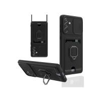 Newface Samsung Galaxy A04S Kılıf Zuma Kartvizitli Yüzüklü Silikon - Siyah