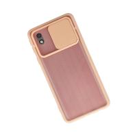 Newface Samsung Galaxy A01 Core Kılıf Palm Buzlu Kamera Sürgülü Silikon - Pembe