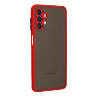 Newface Samsung Galaxy A04S Kılıf Montreal Silikon Kapak - Kırmızı