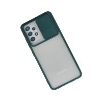 Newface Samsung Galaxy A32 Kılıf Palm Buzlu Kamera Sürgülü Silikon - Yeşil