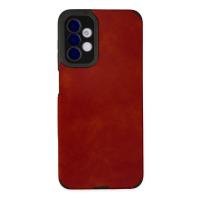 Newface Samsung Galaxy A04S Kılıf Loop Deri Silikon - Kırmızı