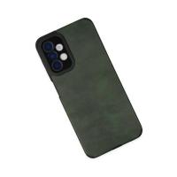 Newface Samsung Galaxy A04S Kılıf Loop Deri Silikon - Yeşil