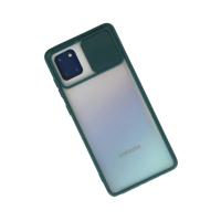 Newface Samsung Galaxy A81 / Note 10 Lite Kılıf Palm Buzlu Kamera Sürgülü Silikon - Yeşil