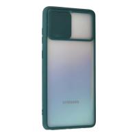 Newface Samsung Galaxy A81 / Note 10 Lite Kılıf Palm Buzlu Kamera Sürgülü Silikon - Yeşil