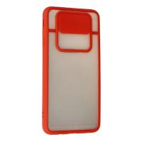 Newface Samsung Galaxy J7 Prime Kılıf Palm Buzlu Kamera Sürgülü Silikon - Kırmızı