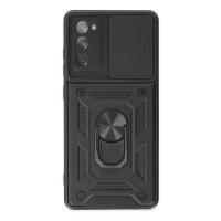 Newface Samsung Galaxy S20 FE Kılıf Pars Lens Yüzüklü Silikon - Siyah