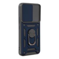 Newface Samsung Galaxy S22 Kılıf Pars Lens Yüzüklü Silikon - Lacivert