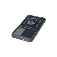 Newface Samsung Galaxy S22 Kılıf Pars Lens Yüzüklü Silikon - Lacivert