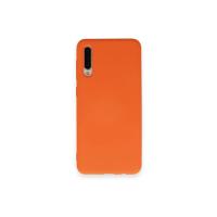 Newface Samsung Galaxy A70 Kılıf Nano içi Kadife Silikon - Turuncu