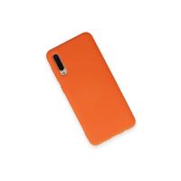 Newface Samsung Galaxy A70 Kılıf Nano içi Kadife Silikon - Turuncu