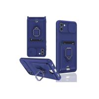 Newface Samsung Galaxy A03 Kılıf Zuma Kartvizitli Yüzüklü Silikon - Lacivert