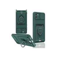 Newface Samsung Galaxy A03 Kılıf Zuma Kartvizitli Yüzüklü Silikon - Yeşil