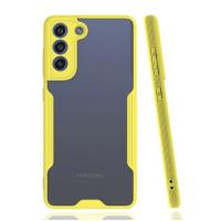 Newface Samsung Galaxy S21 FE Kılıf Platin Silikon - Sarı