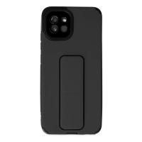 Newface Samsung Galaxy A03 Kılıf Mega Standlı Silikon - Siyah