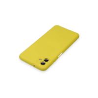 Newface Samsung Galaxy A04 Kılıf Nano içi Kadife Silikon - Sarı